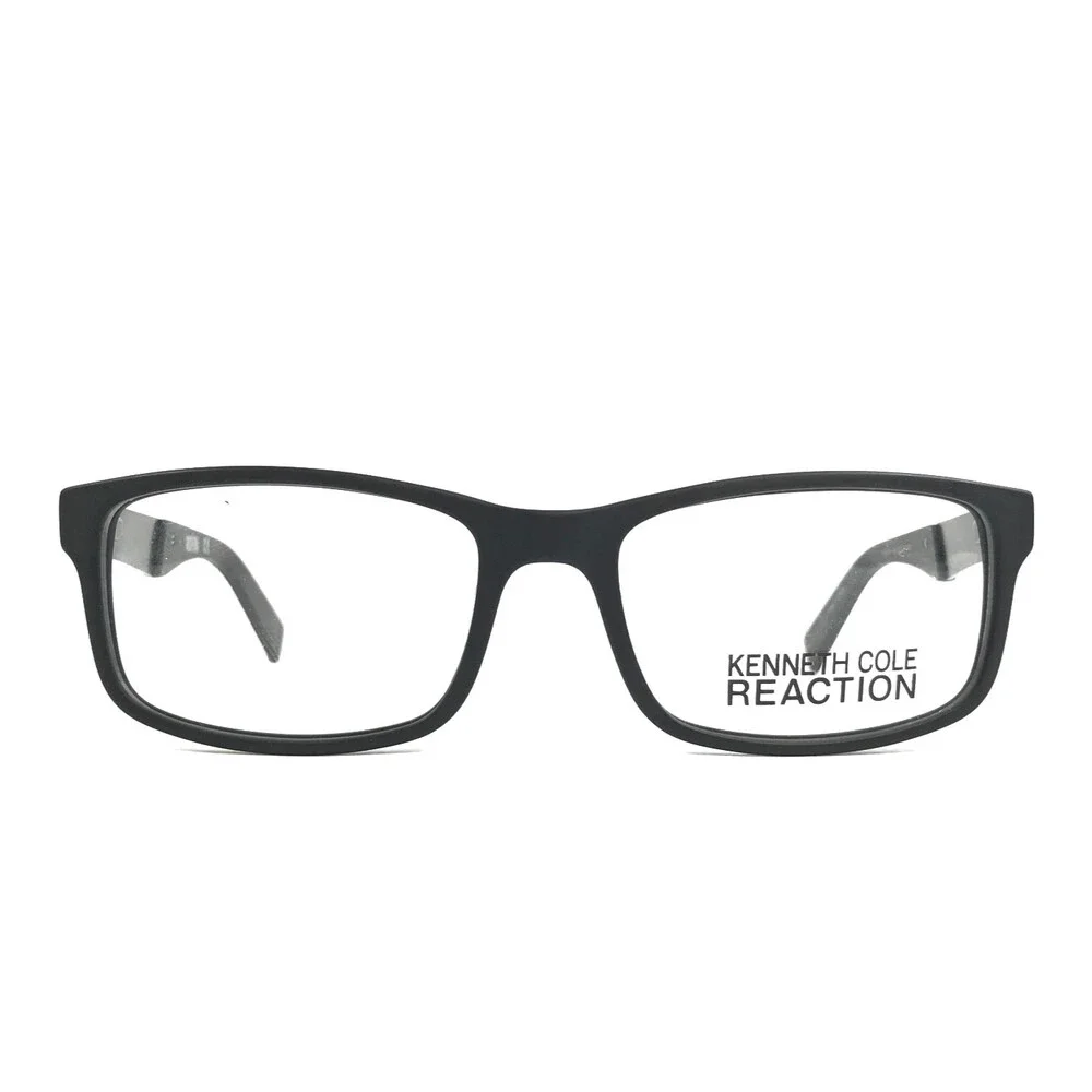 Kenneth Cole Eyeglasses Frames KC0771 002 Black Rectangle Full Rim 53-17-140